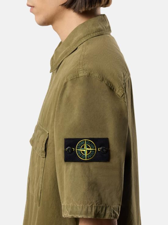26SS 스톤 아일랜드 반팔 셔츠 L1S151200031S00WN V015G Green - STONE ISLAND