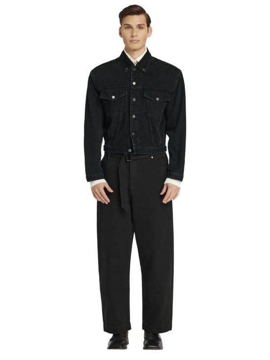 26SS 엔타이어 스튜디오 스트레이트 팬츠 ESSS26PA11012 BLACKCOTTON Black - ENTIRE STUDIOS