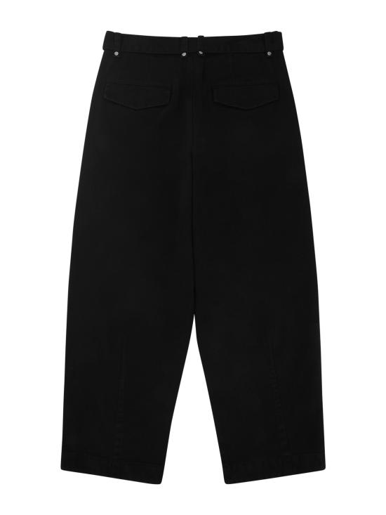 26SS 엔타이어 스튜디오 스트레이트 팬츠 ESSS26PA11012 BLACKCOTTON Black - ENTIRE STUDIOS