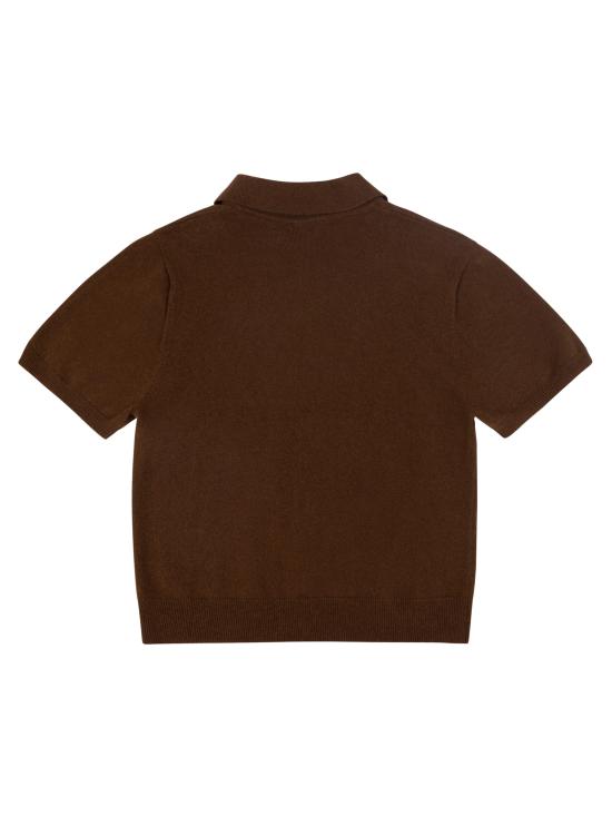 26SS 엔타이어 스튜디오 폴로 티셔츠 ESSS26PO01238 CEDAR Brown - ENTIRE STUDIOS