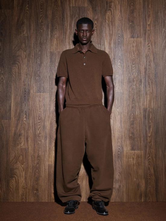 26SS 엔타이어 스튜디오 폴로 티셔츠 ESSS26PO01238 CEDAR Brown - ENTIRE STUDIOS