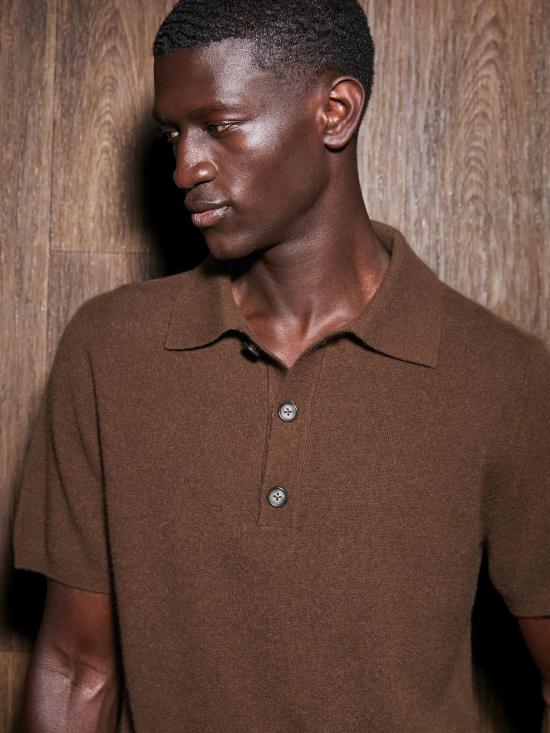 26SS 엔타이어 스튜디오 폴로 티셔츠 ESSS26PO01238 CEDAR Brown - ENTIRE STUDIOS