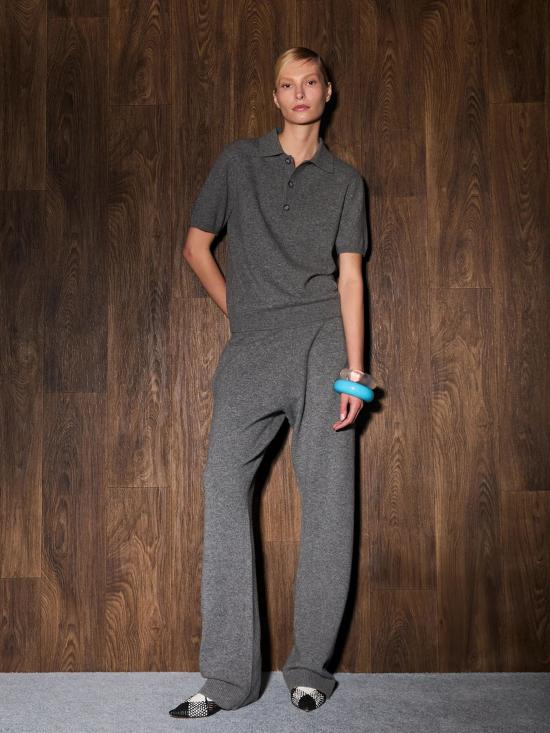 26SS 엔타이어 스튜디오 폴로 티셔츠 ESSS26PO01238 CONCRETE Grey - ENTIRE STUDIOS