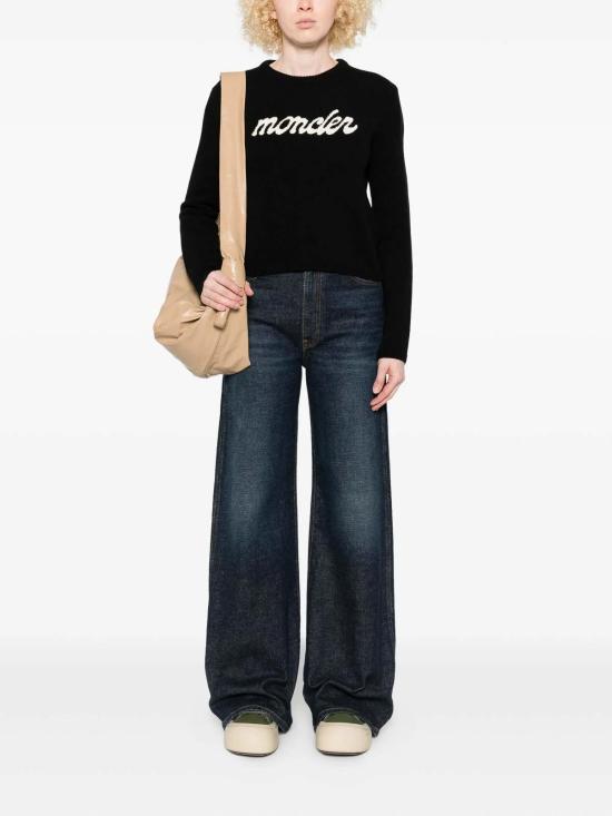 25FW 몽클레어 울 캐시미어 스웨터 9C00004M4281999 Black - MONCLER