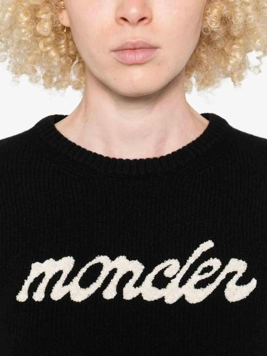 25FW 몽클레어 울 캐시미어 스웨터 9C00004M4281999 Black - MONCLER