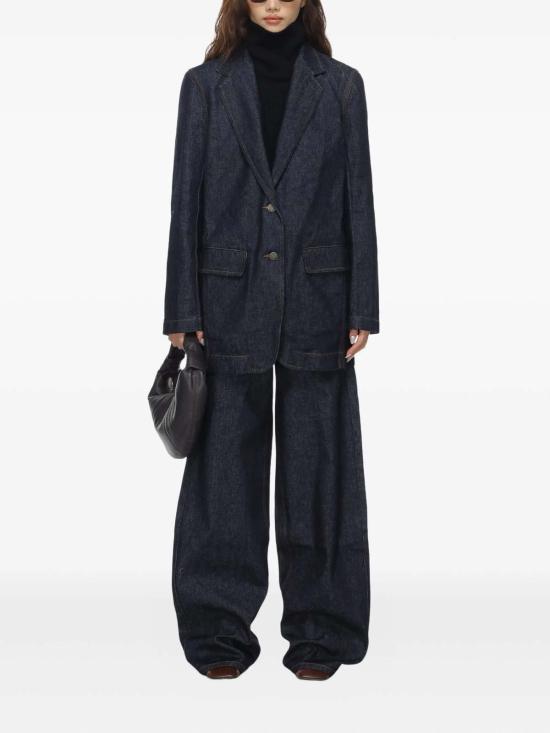 25FW 우마 왕 스트레이트 팬츠 UP3038UW300 Blue - UMA WANG