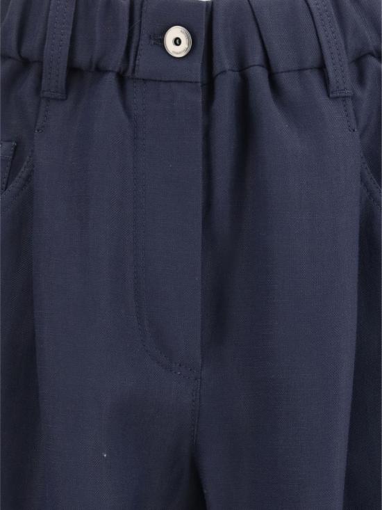 26SS 브루넬로 쿠치넬리 스트레이트 팬츠 MH126P9148 C4224 Blue - BRUNELLO CUCINELLI