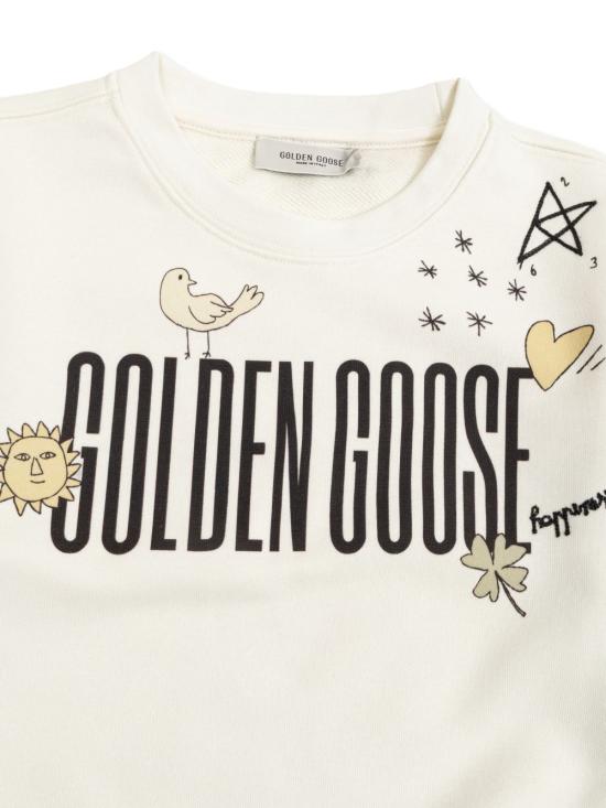26SS [키즈] 골든구스 캐시미어 니트 GKP02214 P00243811560 White - GOLDEN GOOSE