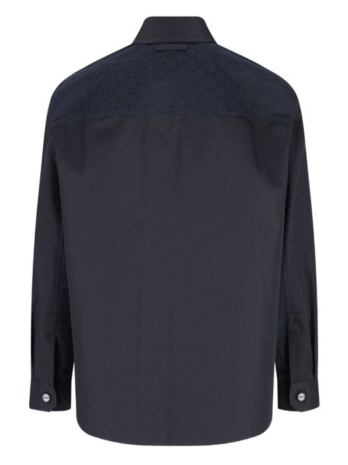 26SS 구찌 긴팔 셔츠 851708ZAQH5 4440 Blue - GUCCI