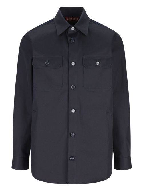 26SS 구찌 긴팔 셔츠 851708ZAQH5 4440 Blue