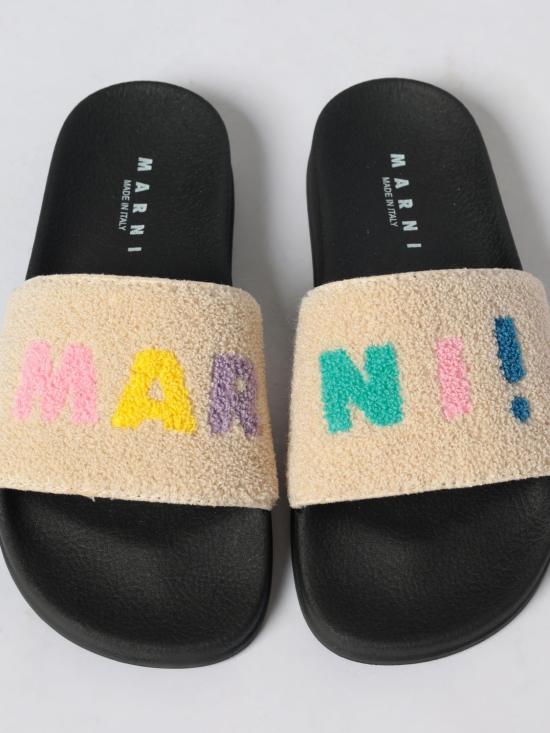 26SS [키즈] 마르니 플립플랍 82353 2 Beige - MARNI