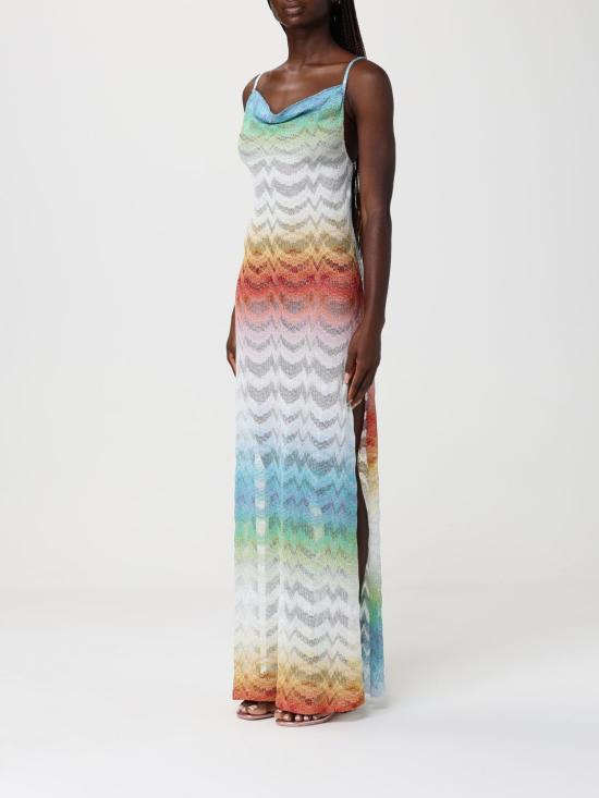 26SS 미소니 롱 원피스 MC26SQ02BR014H SM9X1 Red - MISSONI