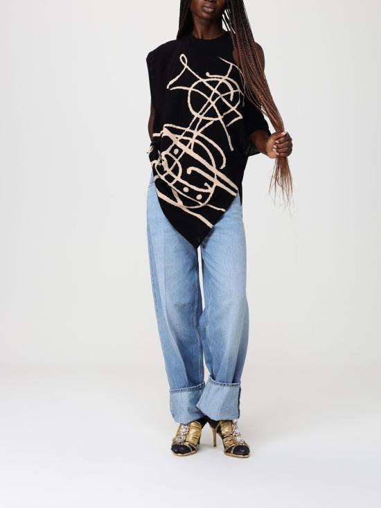 26SS 비비안웨스트우드 스웨터 8101000PK0073 N401 Black - VIVIENNE WESTWOOD