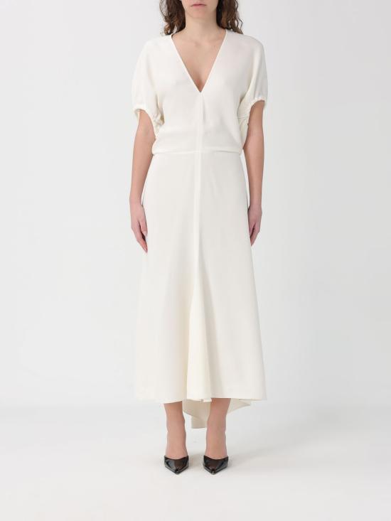 26SS 빅토리아 베컴 롱 원피스 1126WDR006381C 3 Ivory