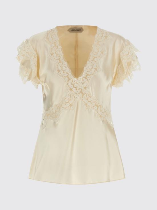 26SS 알베르타 페레티 블라우스 02211627 0002 Beige - ALBERTA FERRETTI