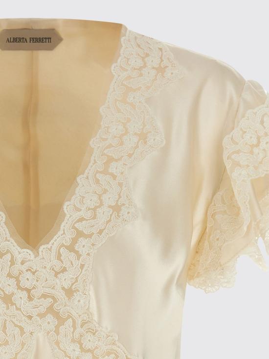 26SS 알베르타 페레티 블라우스 02211627 0002 Beige - ALBERTA FERRETTI