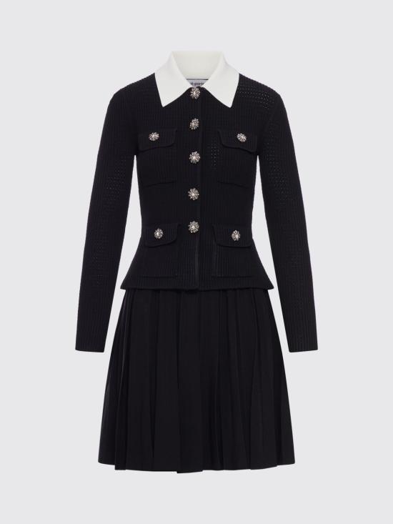 26SS 셀프 포트레이트 롱 원피스 RS26109SB Black - SELF PORTRAIT