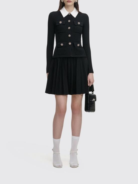 26SS 셀프 포트레이트 롱 원피스 RS26109SB Black - SELF PORTRAIT