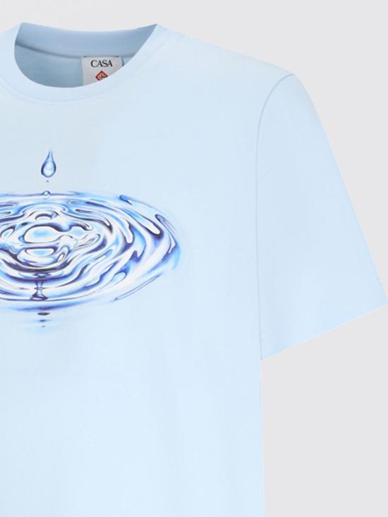 26SS 카사블랑카 반팔 티셔츠 MSP26JTS001 05 Blue - CASABLANCA