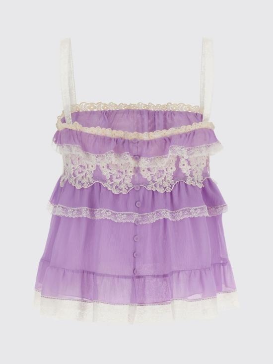 26SS 알베르타 페레티 민소매 티셔츠 08021617 1240 Violet - ALBERTA FERRETTI