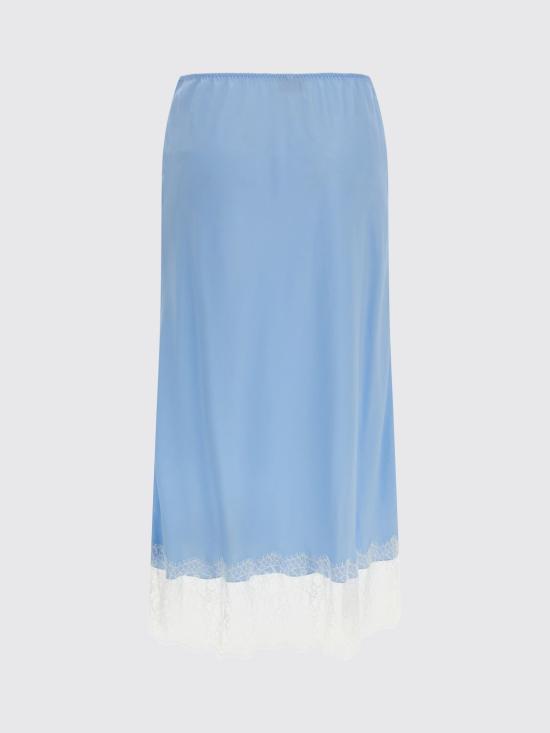 26SS 모스키노 롱 스커트 01250545 0304 Blue - MOSCHINO