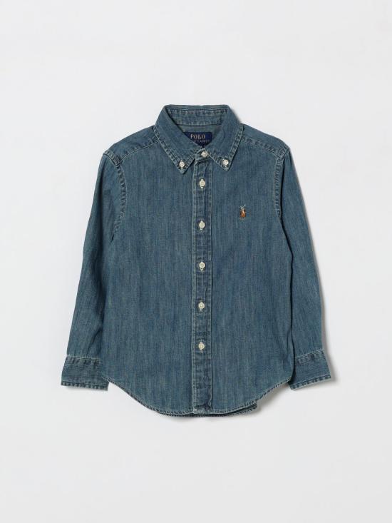 26SS [키즈] 폴로 랄프로렌 셔츠 322713843 001 Blue