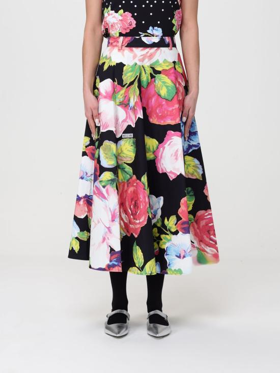 26SS 모스키노 롱 스커트 01020565 1555 Black