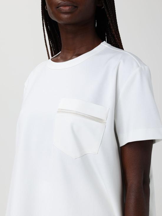 26SS 파비아나 필리피 반팔 티셔츠 JED266F155L772 0142 White - FABIANA FILIPPI