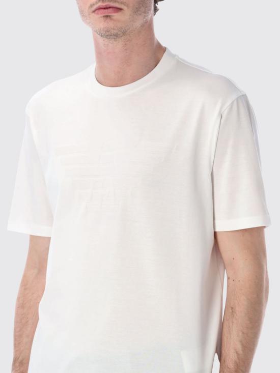 26SS 엠포리오 아르마니 반팔 티셔츠 EM004593AF10762 F0200 White 1 - EMPORIO ARMANI