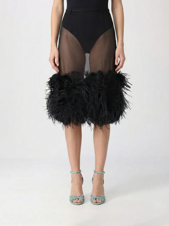 26SS 디 아티코 미디 스커트 260WCS00264PAA085RA 100 Black