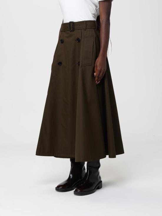 26SS 버버리 롱 스커트 8117977 Green - BURBERRY