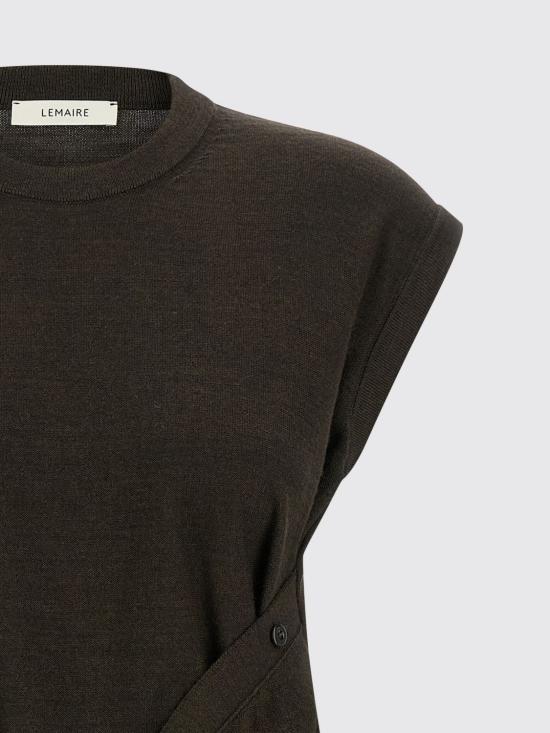 26SS 르메르 민소매 티셔츠 PO0002LK087 BR397 Brown - LEMAIRE