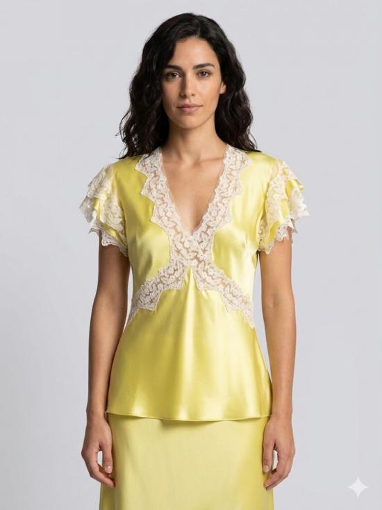 26SS 알베르타 페레티 탑 02211627 1024 Yellow - ALBERTA FERRETTI