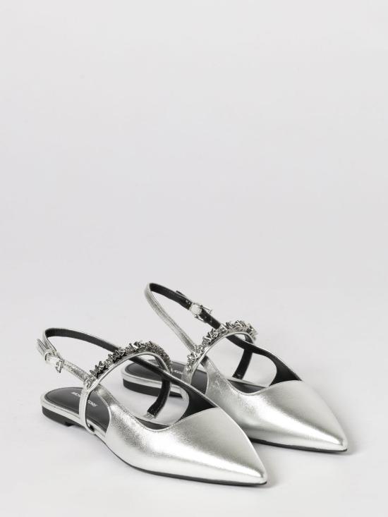 26SS 마이클 코어스 플랫 슈즈 40R6DIFP2M 040 Silver - MICHAEL KORS