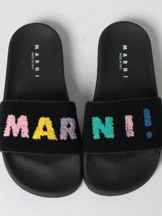 26SS [키즈] 마르니 플립플랍 82353 1 Black - MARNI