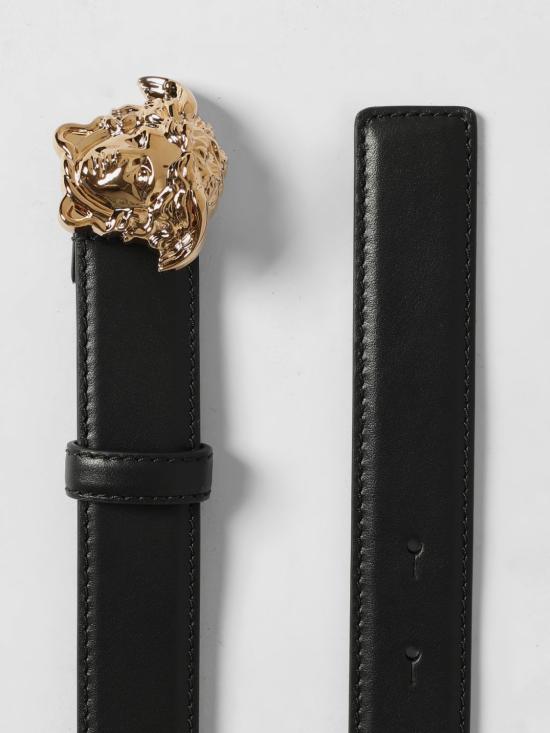 26SS 베르사체 가죽 벨트 1020766DVTP1 1B00V Black - VERSACE