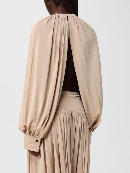 26SS 살바토레 페라가모 블라우스 788185 002 Beige - SALVATORE FERRAGAMO