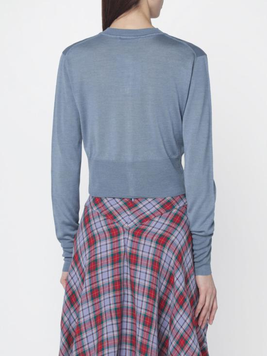 26SS 비비안웨스트우드 베아 크롭드 가디건 1803002UY001A K402 Ice - VIVIENNE WESTWOOD