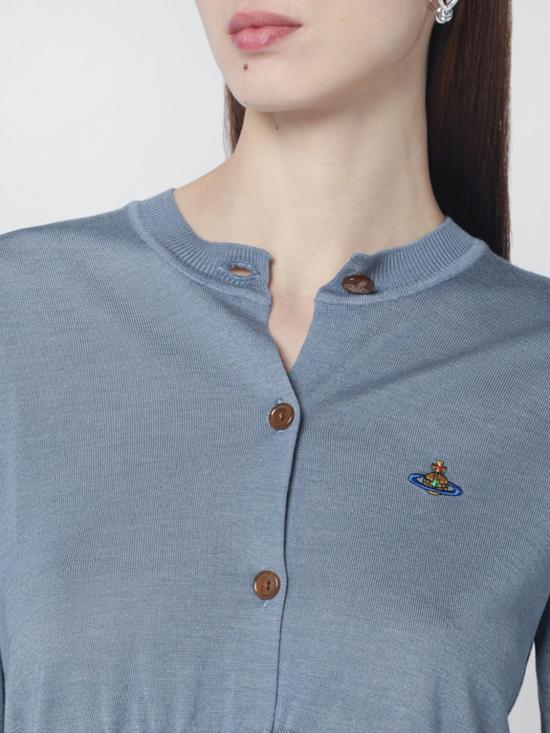 26SS 비비안웨스트우드 베아 크롭드 가디건 1803002UY001A K402 Ice - VIVIENNE WESTWOOD