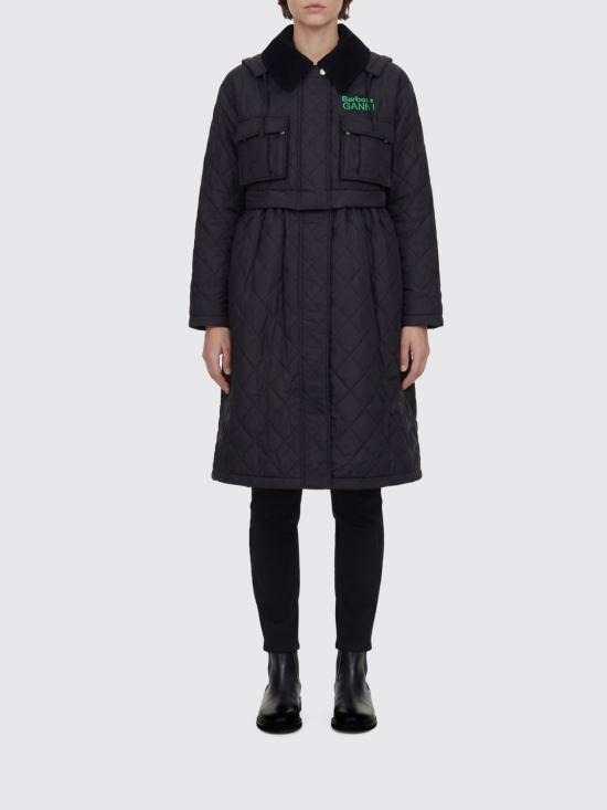 26SS 바버 X 가니 자켓 LQU1890 BK11 Black
