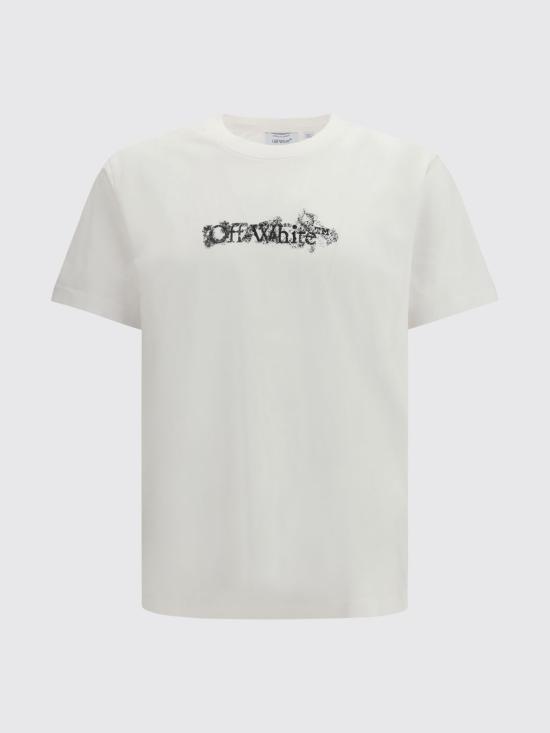 26SS 오프화이트 반팔 티셔츠 44MAA027S26J007 1000 White - OFF WHITE