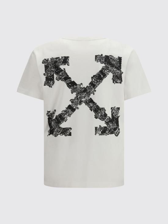 26SS 오프화이트 반팔 티셔츠 44MAA027S26J007 1000 White - OFF WHITE