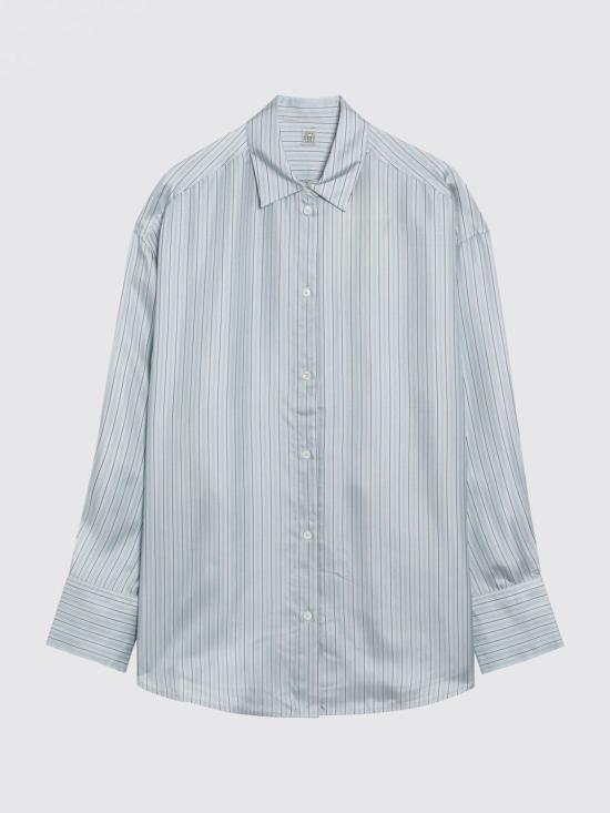 26SS 토템 셔츠 261WRT0700FB0553 339 Gnawed Blue - TOTEME