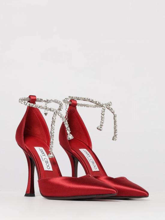 26SS 지미추 힐/펌프스 STEVIE100SAT RUBY Red - JIMMY CHOO