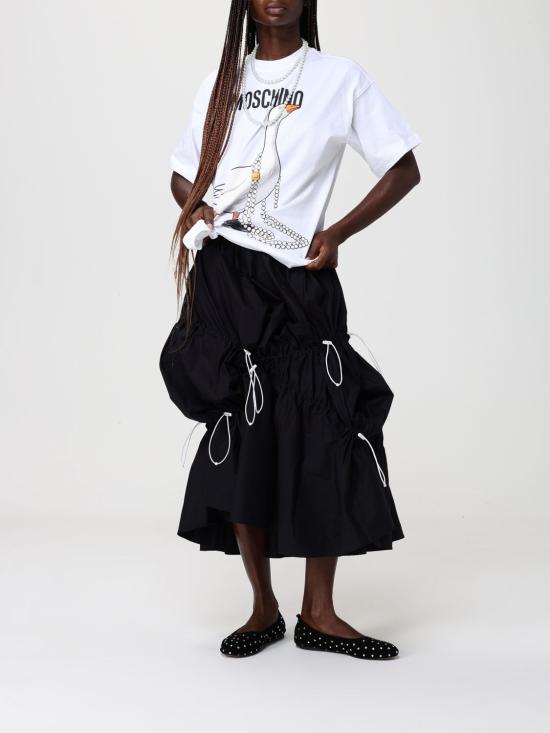 26SS 모스키노 반팔 티셔츠 07030541 1001 White - MOSCHINO