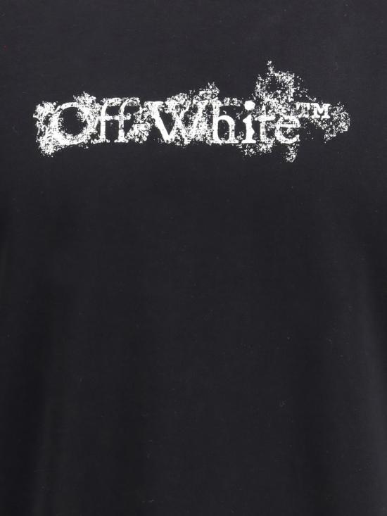 26SS 오프화이트 반팔 티셔츠 44MAA027S26J007 0001 Black - OFF WHITE