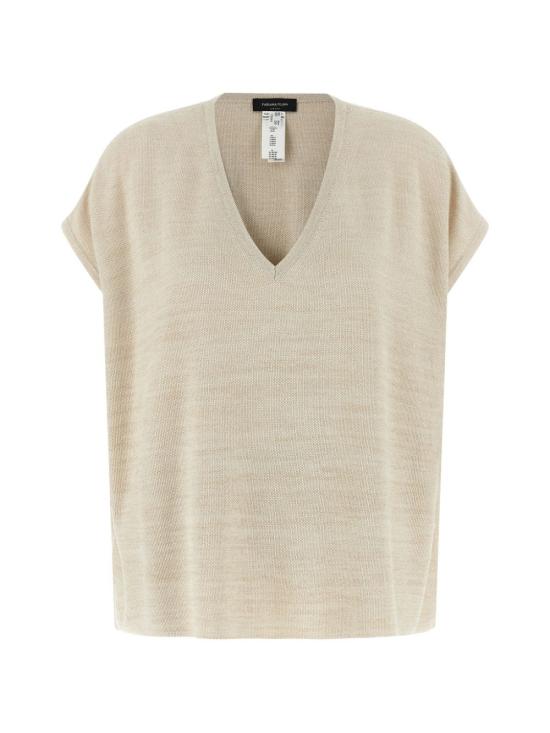 26SS 파비아나 필리피 반팔 티셔츠 MAD276F486 M2200145 Burro