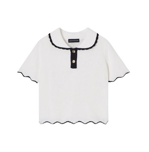 26SS [키즈] 알마니 티셔츠 EG000753 AF22776 U0003 White