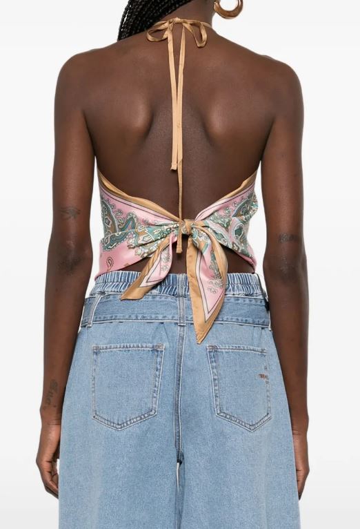 26SS 핑코 긴팔 티셔츠 106732 A38GNL4 Rosa bruciato - PINKO