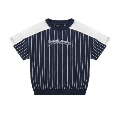 26SS [키즈] 알마니 캐주얼 세트 EB001053 AF21874 FB016 Blue - ARMANI